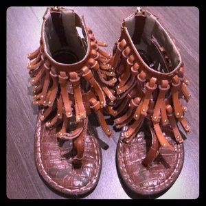 Sam Edelman girls fringe sandals